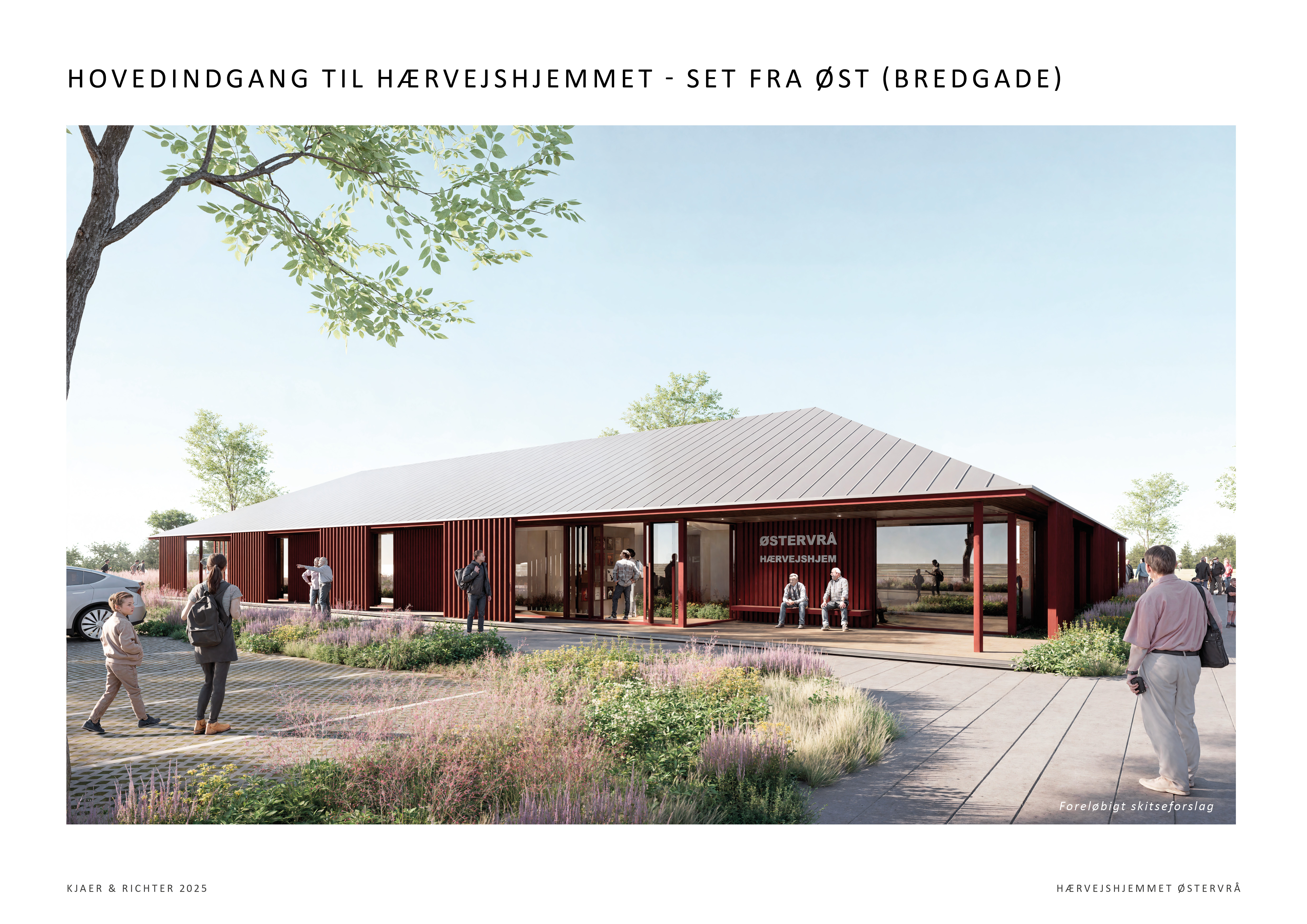 Skitsetegning af Hærvejshjemmet